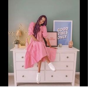 H&M Poplin Pink Dress